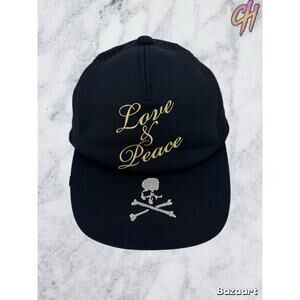 Mastermind World 'Love & Peace' Black Trucker Hat Size Medium (MSRP: $356.30)